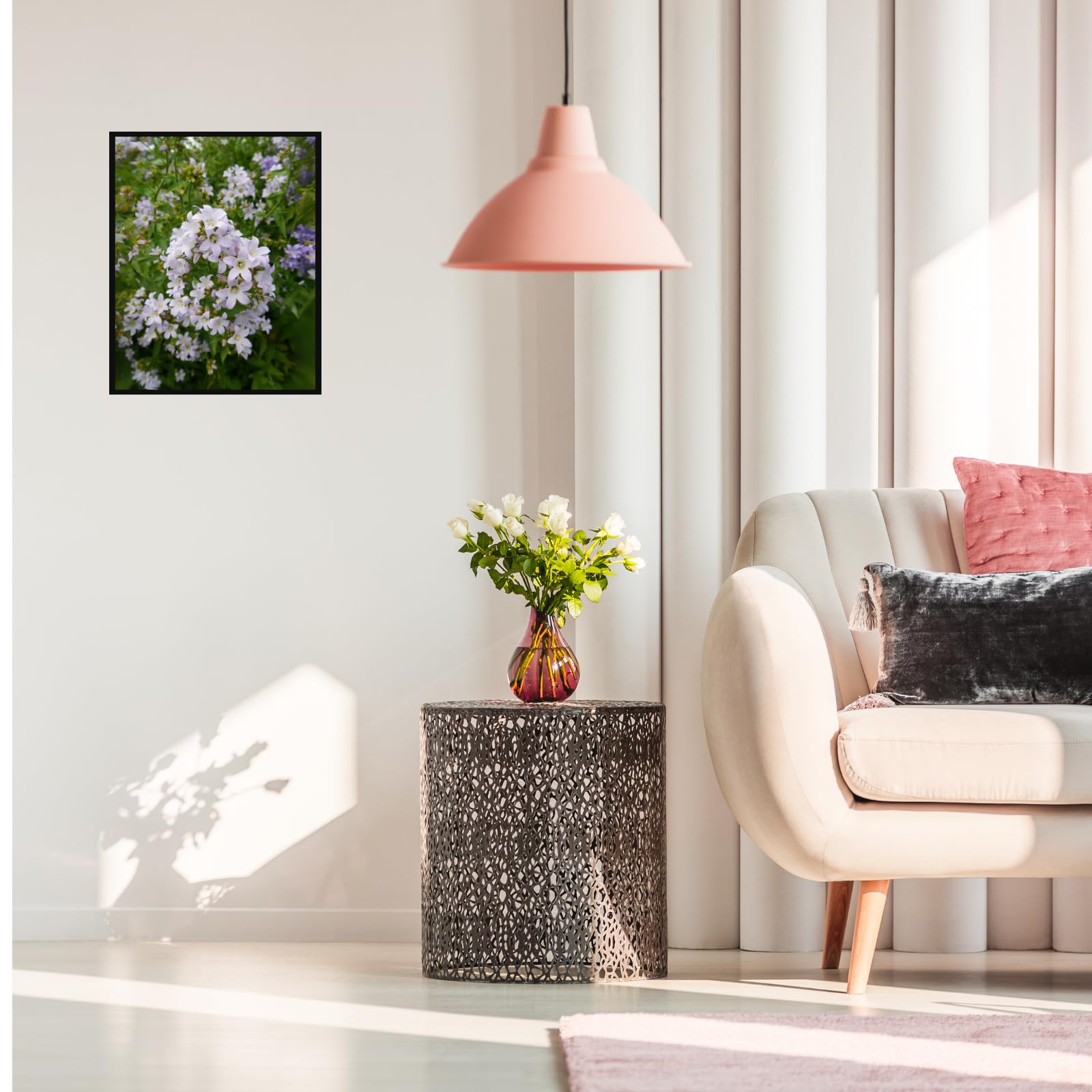Campanula Bell Flowers Poster – Botanical Wall Art for Living Room, Bedroom, Office & Home Decor – Vintage Flower Illustration Print