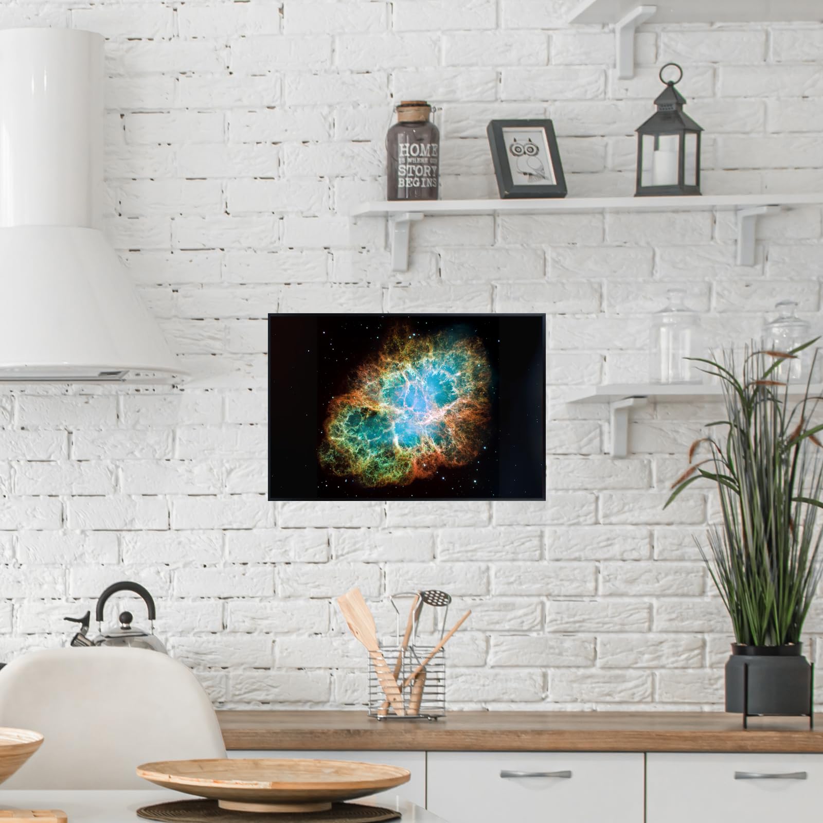 Blessed Posters Crab Nebula Poster – Galaxy Space Wall Art Print – Astronomy Photography Artwork for Bedroom Living Room Home Office Decor