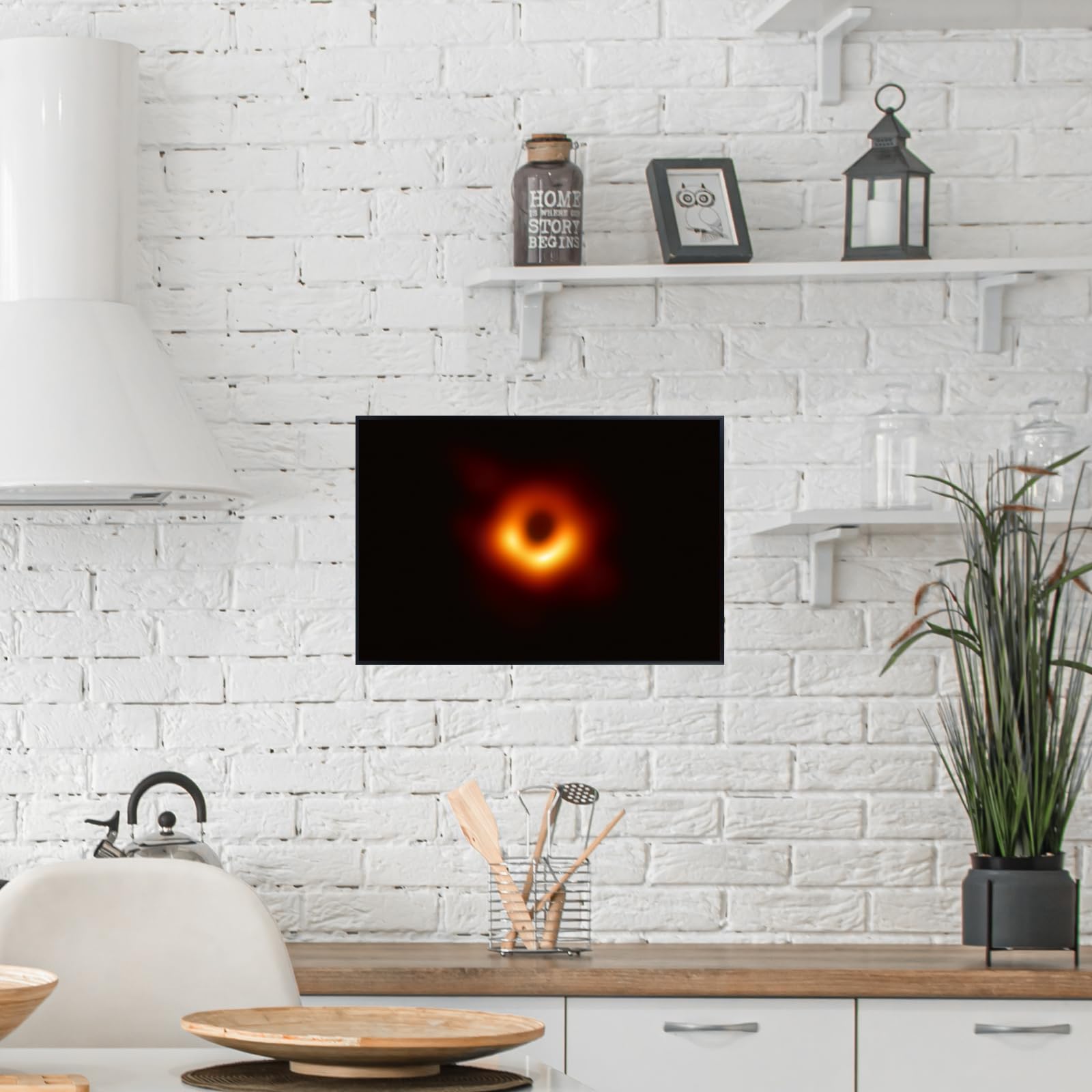 Blessed Posters Black Hole Messier 87 Wall Art – Galaxy Night Sky Astronomy Poster Space Photography Print for Bedroom Living Room Home Office Decor