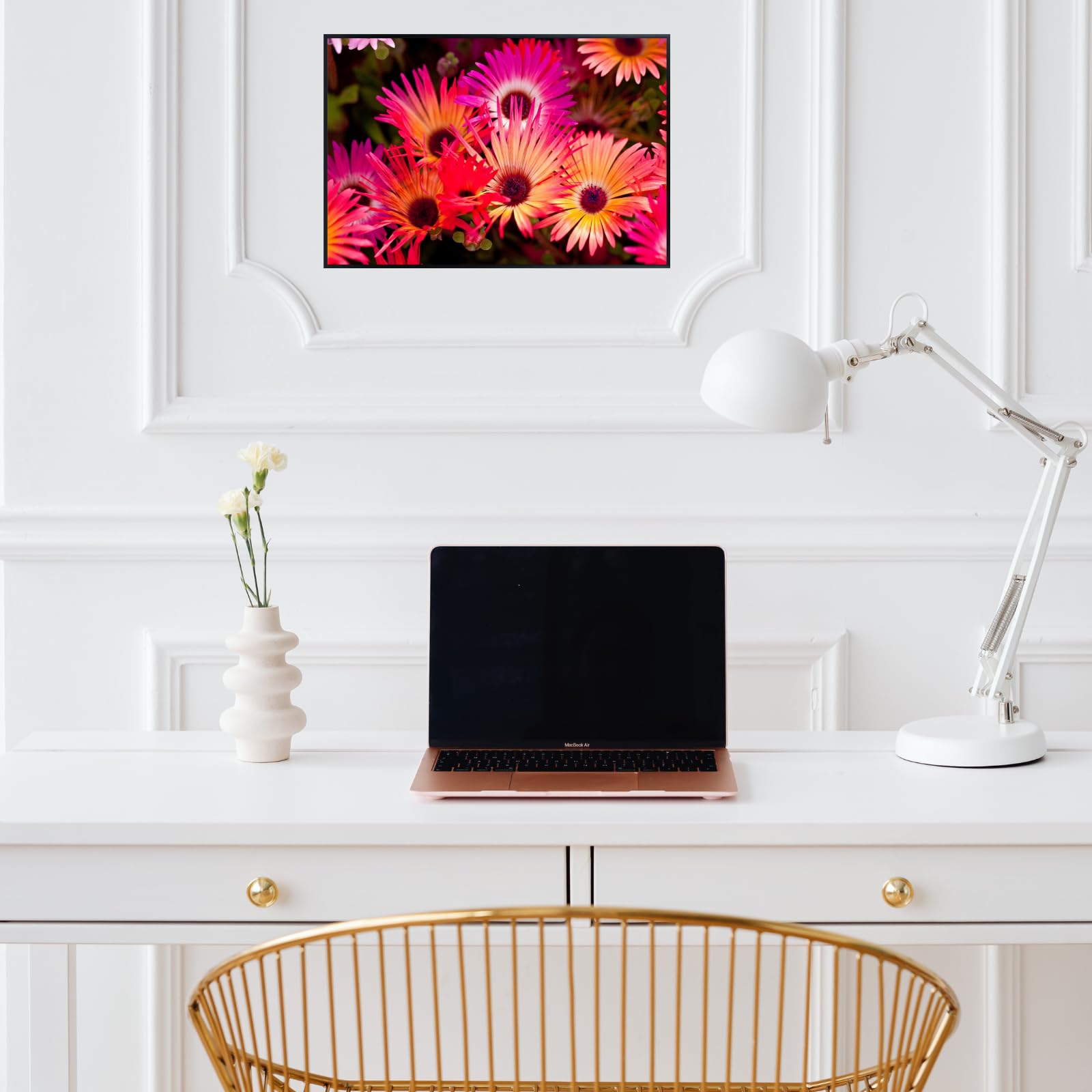 Livingstone Daisy Wall Art Poster – Vibrant Floral Botanical Print, Colorful Home Decor for Living Room, Bedroom, or Office