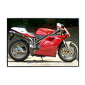 Ducati 916 SPS Motorcycle Poster - Sport Bike Wall Art for Garage, Office, or Man Cave Gift for Riders and Collectors