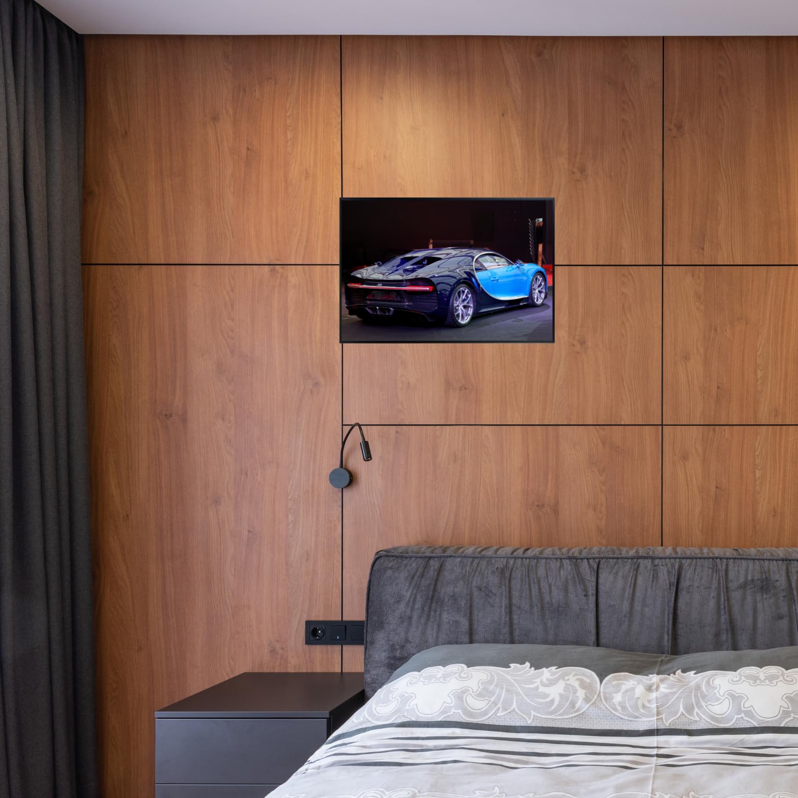Blessed Posters Bugatti Chiron Poster – Exotic Supercar Wall Art Print, Hypercar Artwork for Garage, Office, and Bedroom Decor