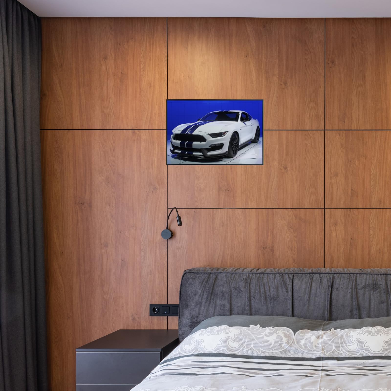 Blessed Posters Shelby Poster – Iconic American Muscle Car Wall Art for Garage Office Living Space – Vintage Automotive Print