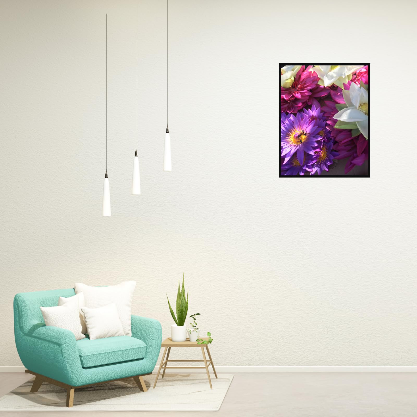 Dahlia Flower Wall Art Poster – Botanical Floral Artwork for Home Decor, Living Room, Bedroom, Office, Aesthetic Vintage Nature Print