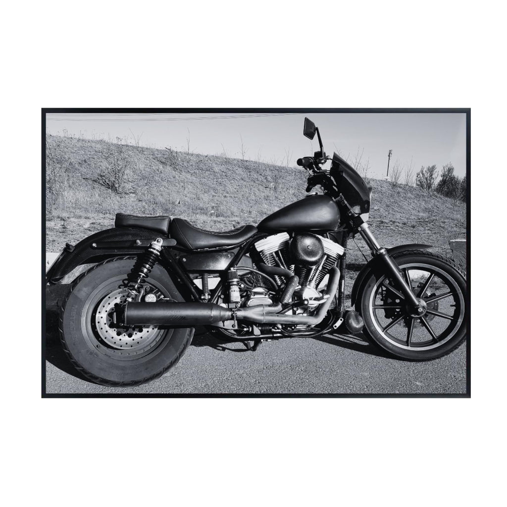 FX Superglide Motorcycle Poster - Power Cruiser Wall Deco for Office, Living Room or Man Cave
