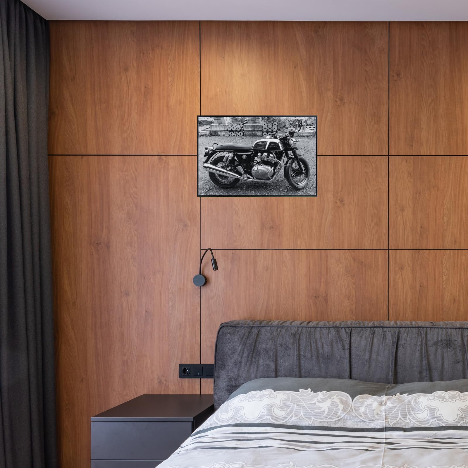 Royal Enfield Continental GT 650 Wall Art Poster – Modern Motorbike Decor for Garage, Office, or Living Room
