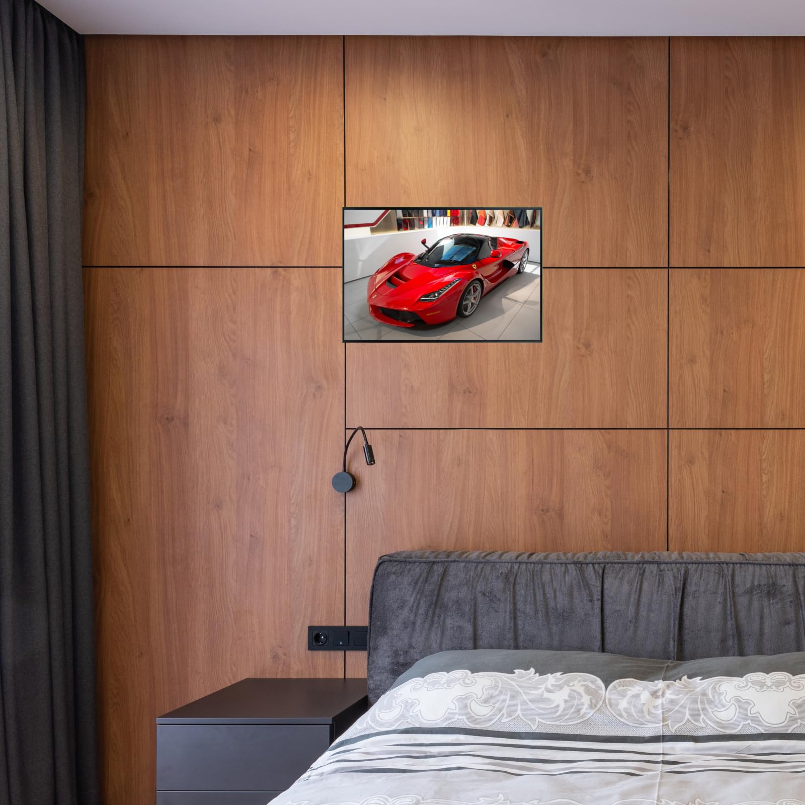 Blessed Posters Ferrari LaFerrari Wall Art – Iconic Italian Supercar Poster for Bedroom Living Room Office – Luxury Car Gift Décor