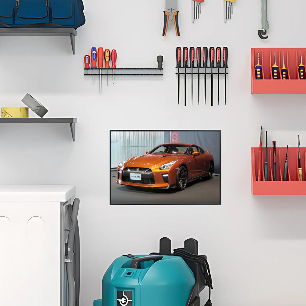 Blessed Posters Nissan GT-R Wall Art – JDM Supercar Poster for Garage, Bedroom, Office, or Living Room – Japanese Sports Car Print – Automotive Racing Decor Gift