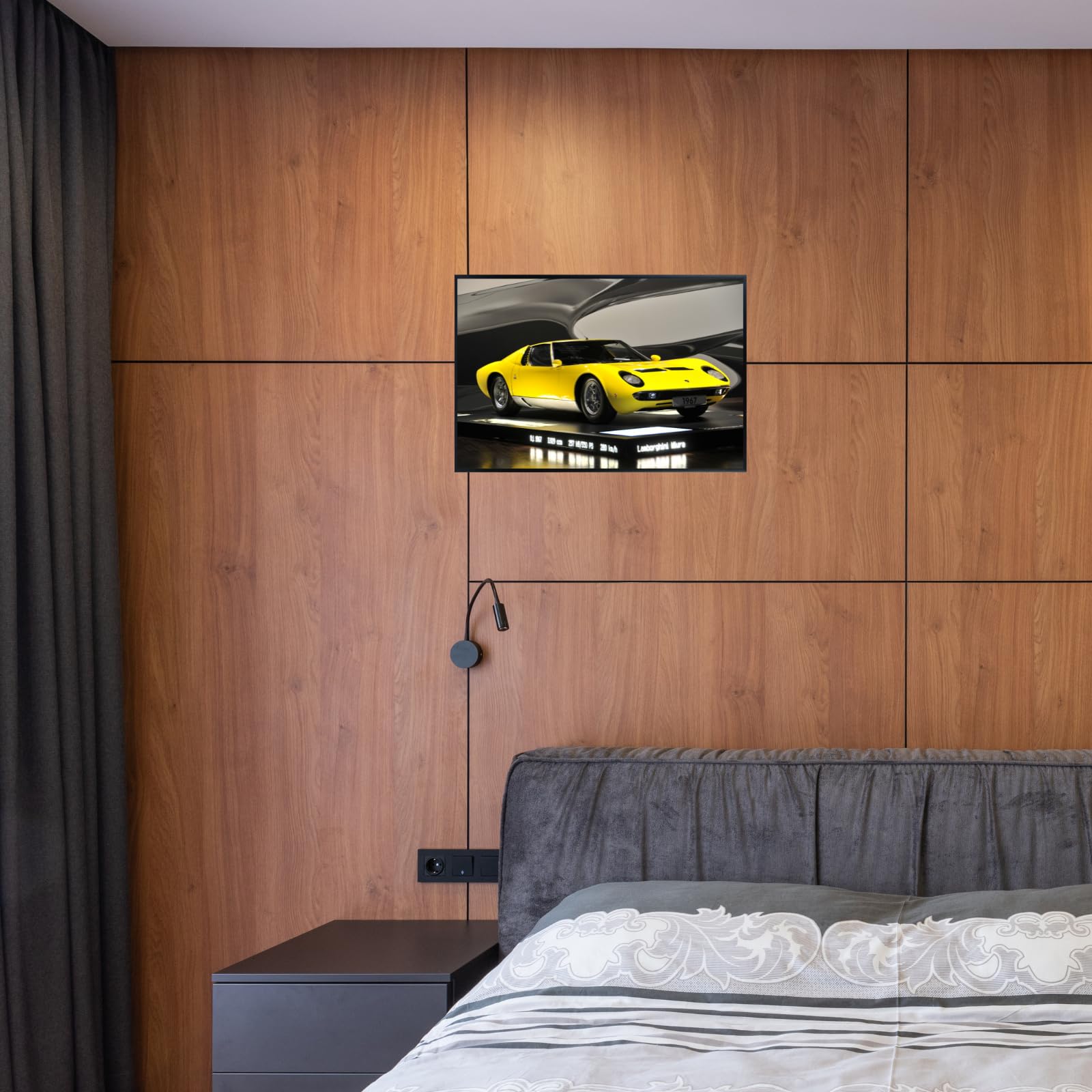 Blessed Posters Lamborghini Miura Poster Luxury Classic Supercar Wall Art Print for Living Room Bedroom Garage Décor