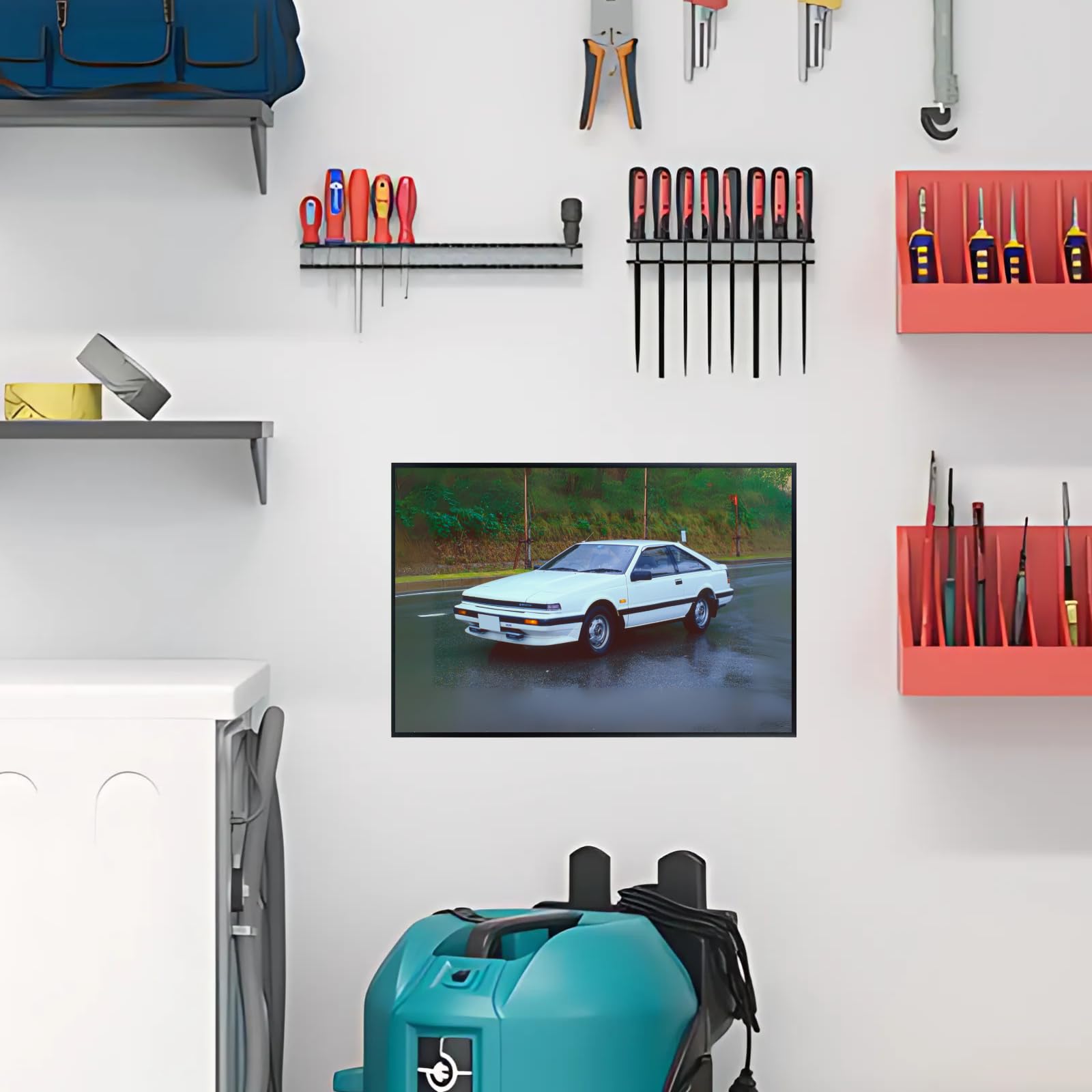 Blessed Posters Nissan Silvia S13 S14 Poster – Classic JDM Drift Car Wall Art for Garage Bedroom Office Living Space Retro Japanese Tuner Décor