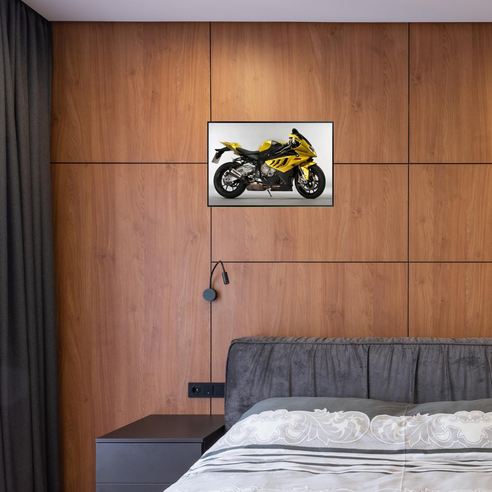 BMW S1000RR Poster – Sport Motorcycle Wall Art for Garage, Office, or Man Cave