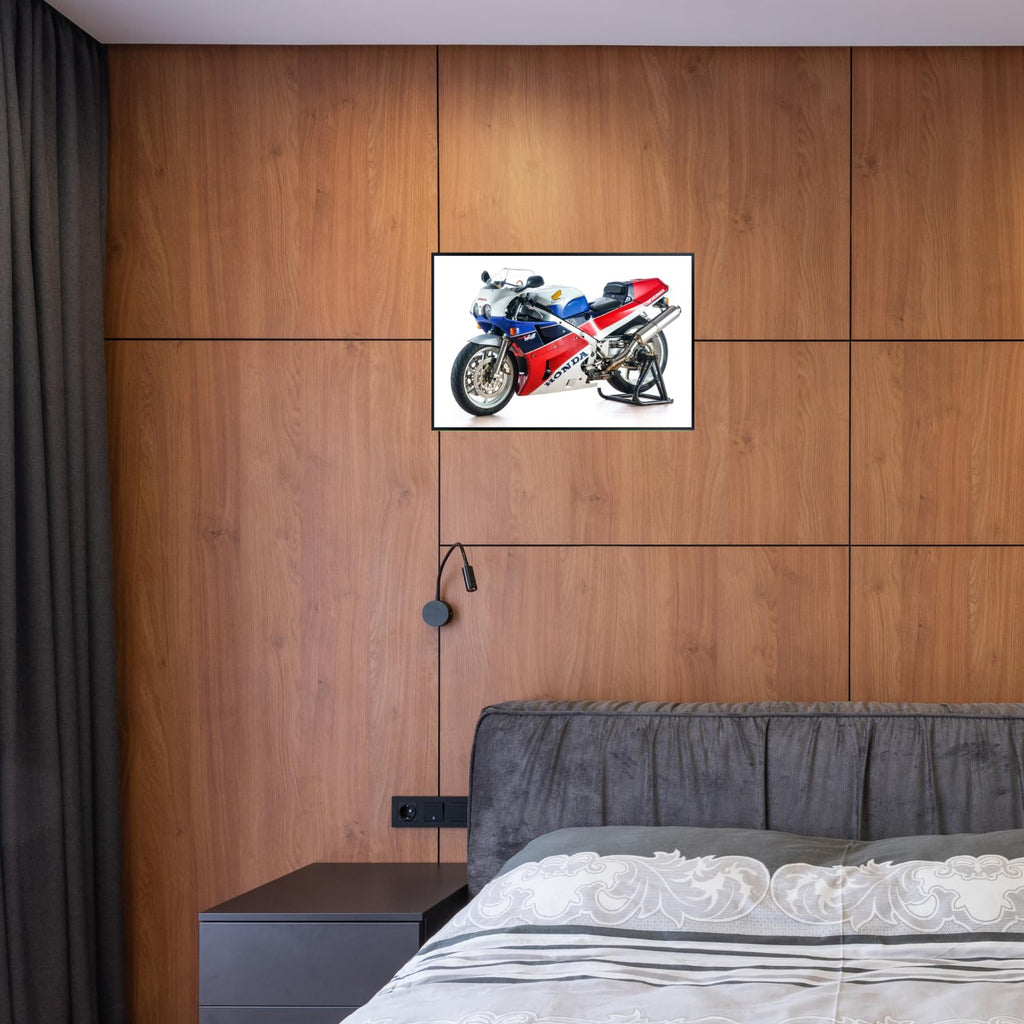 VFR750R RC30 Poster - Sport Motorcycle Wall Art for Living Room, Garage or Man Cave