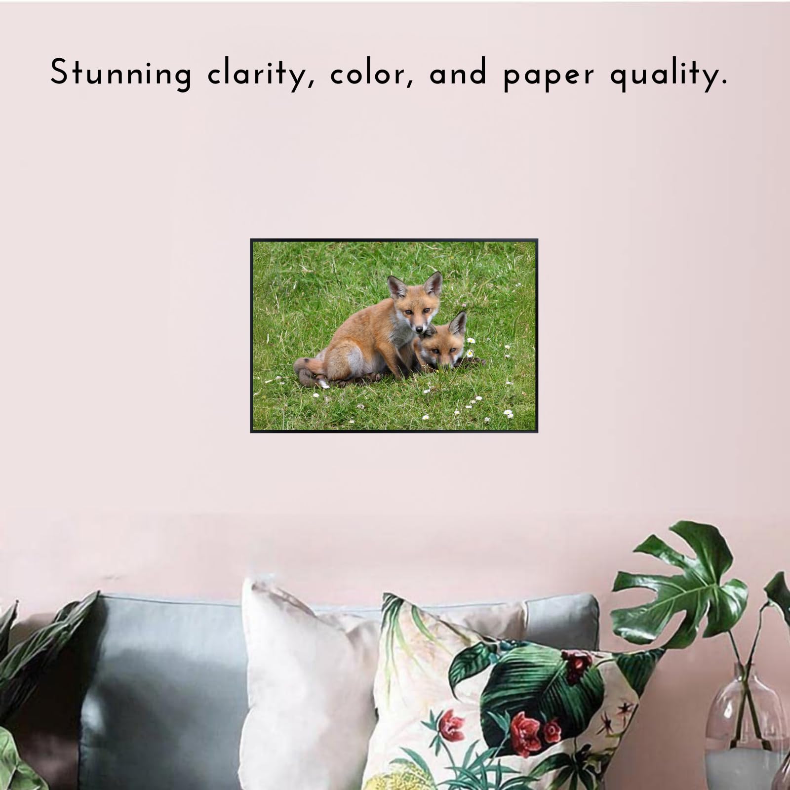 Wild Red Fox Wall Art – Nature Wildlife Poster Print for Bedroom, Living Room, Office, or Study Décor