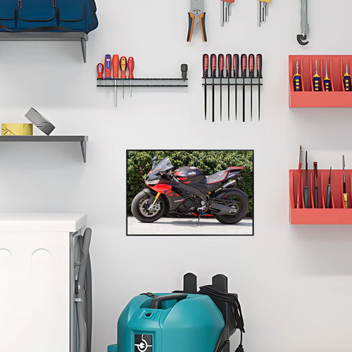 Aprilia RSV4 Motorbike Poster - Sportbike Wall Art Decor for Garage, Office, or Rider Spaces