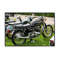 Norton Commando Motorcycle Poster - Classic Bike Wall Art Print for Garage, Office, or Man Cave