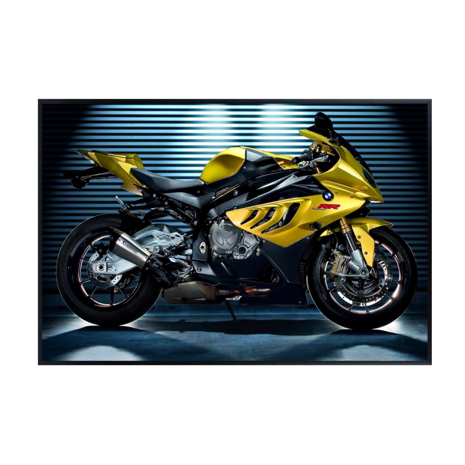 BMW S1000RR Poster – Sport Bike Wall Art for Motorcycle Enthusiasts, Riders, or Garage Decor