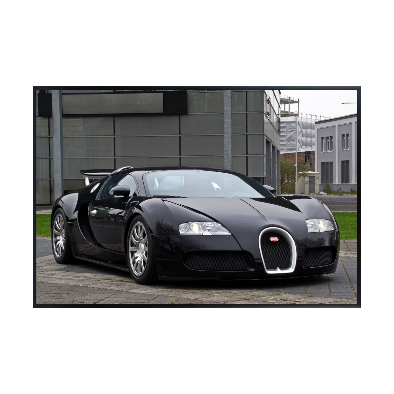 Blessed Posters Bugatti Veyron Poster Exotic Car Wall Art Iconic Supercar Print Garage Office Home Decoration