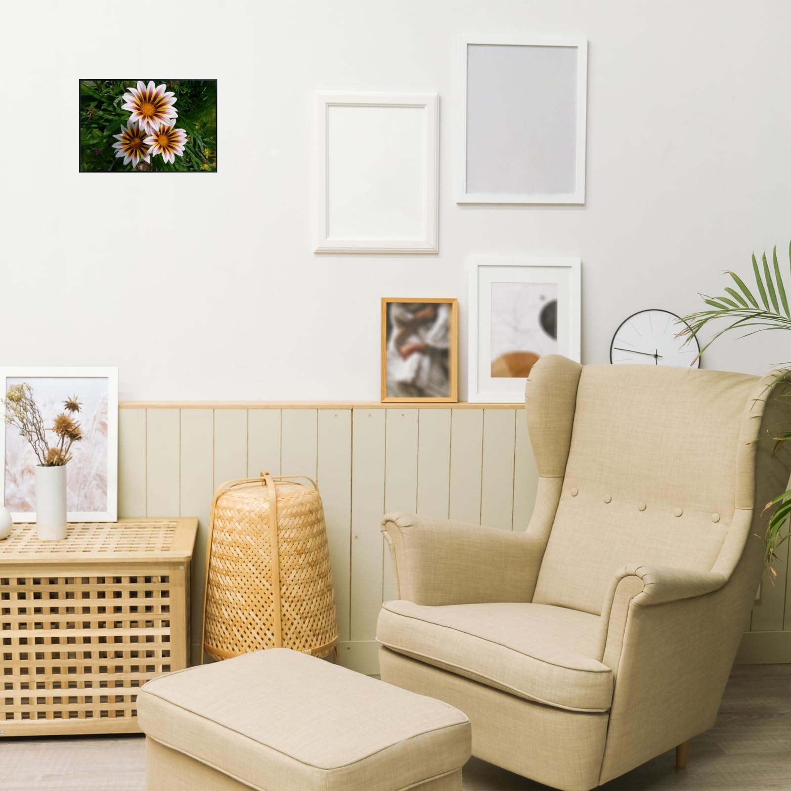 Gazania Flower Poster Treasure Flower Print Botanical Wall Art for Living Room Home Decor