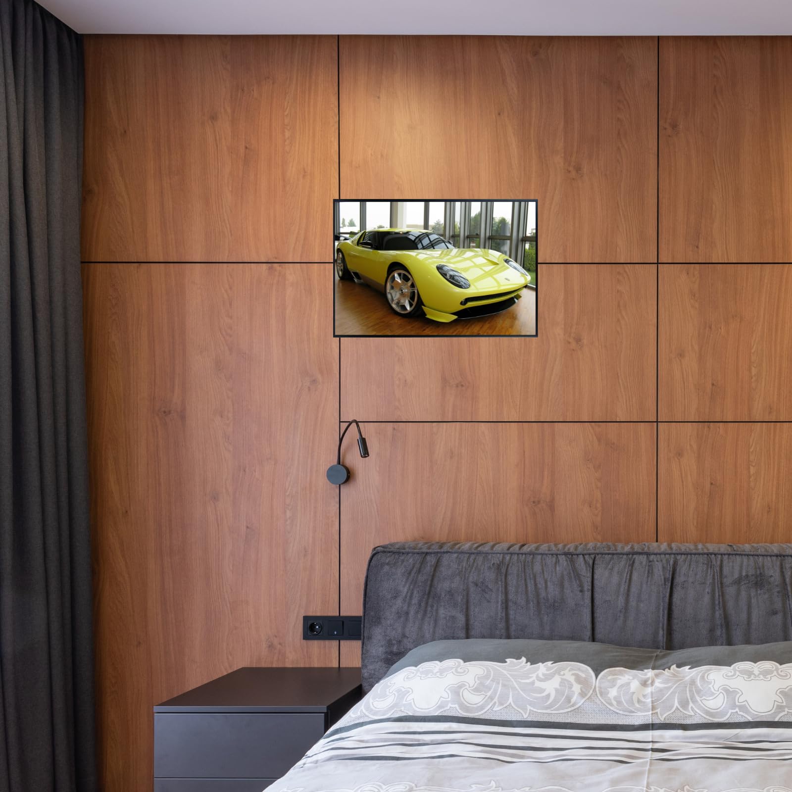 Blessed Posters Lamborghini Miura Poster Luxury Supercar Wall Art Print Garage Office Bedroom Living Room Décor