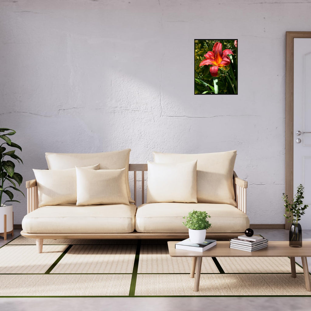 Hemerocallis Flower Poster – Botanical Wall Art for Home Decor, Nature Print for Living Room, Bedroom, Office, Botanical Illustration Art