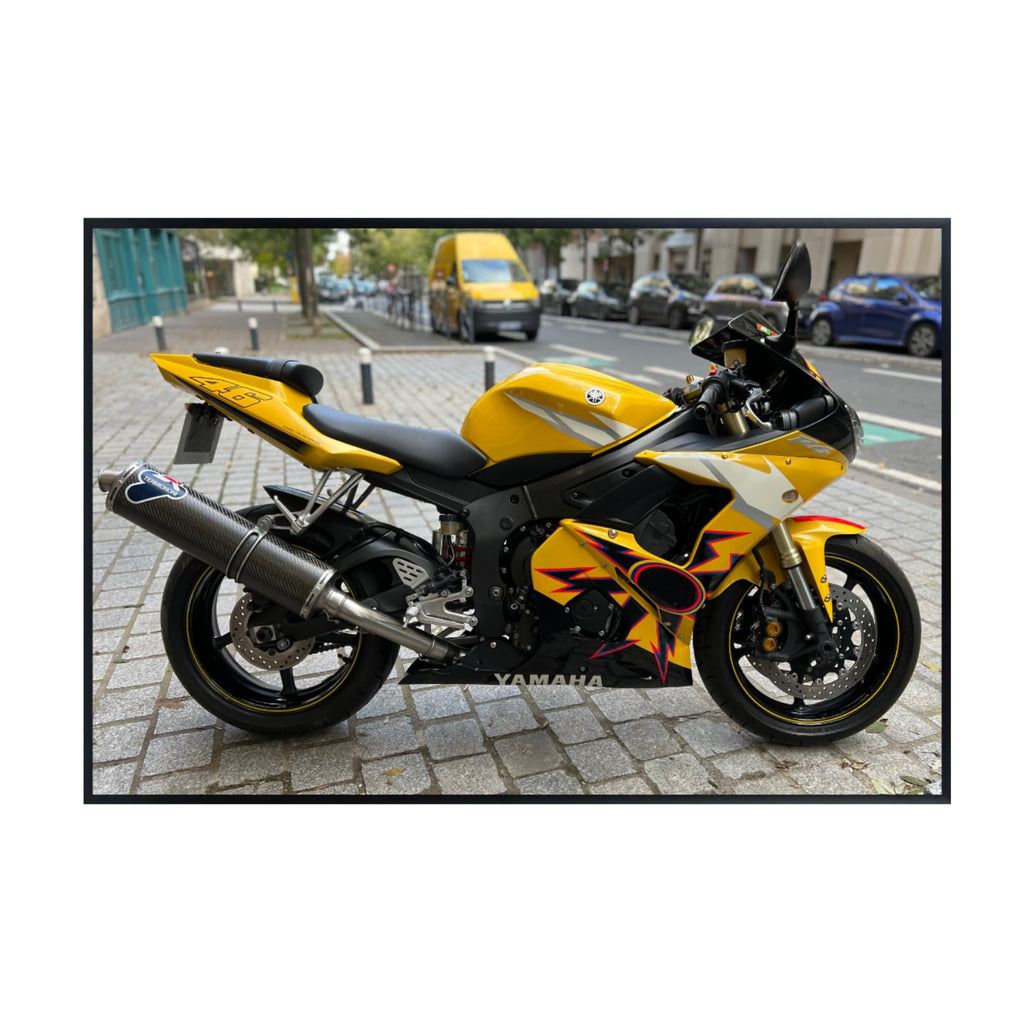 YAMAHA YZF R6 R46 Poster - Sport Motorcycle Wall Art for Garage, Living Room or Office