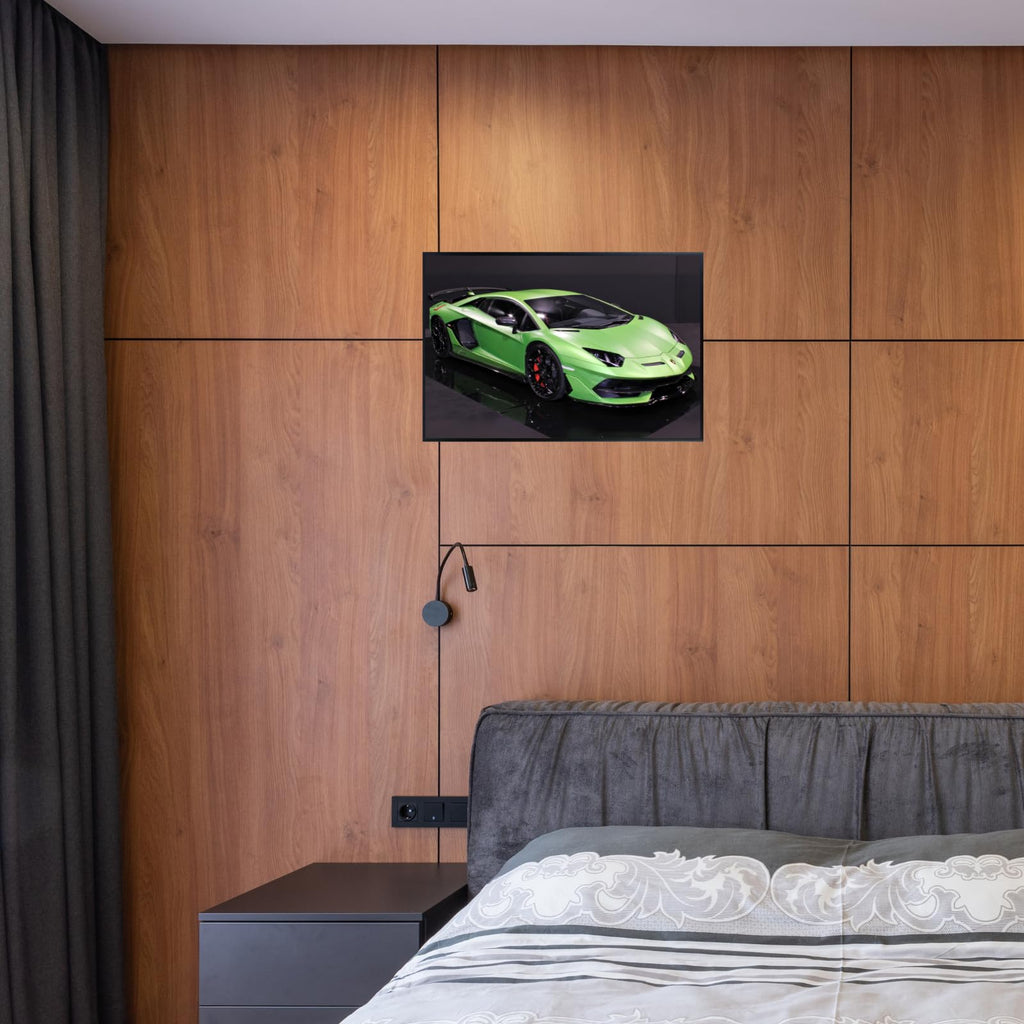 Blessed Posters Lamborghini Aventador SVJ Poster – Luxury Hypercar Wall Art Print for Garage Office Bedroom Living Room Décor – Exotic Supercar Gift