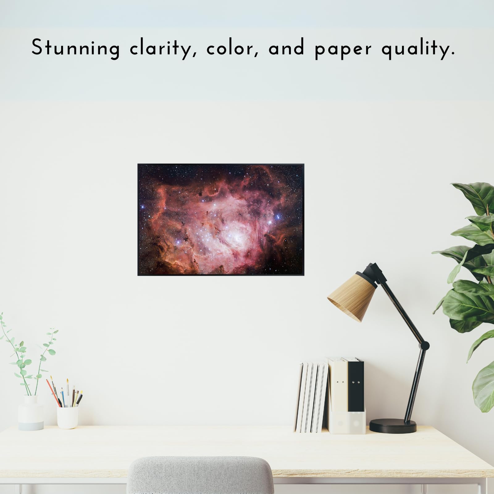 Blessed Posters Lagoon Nebula Poster – Galaxy Night Sky Wall Art Print – Space Astronomy Photography for Bedroom Living Room Home Office Decor