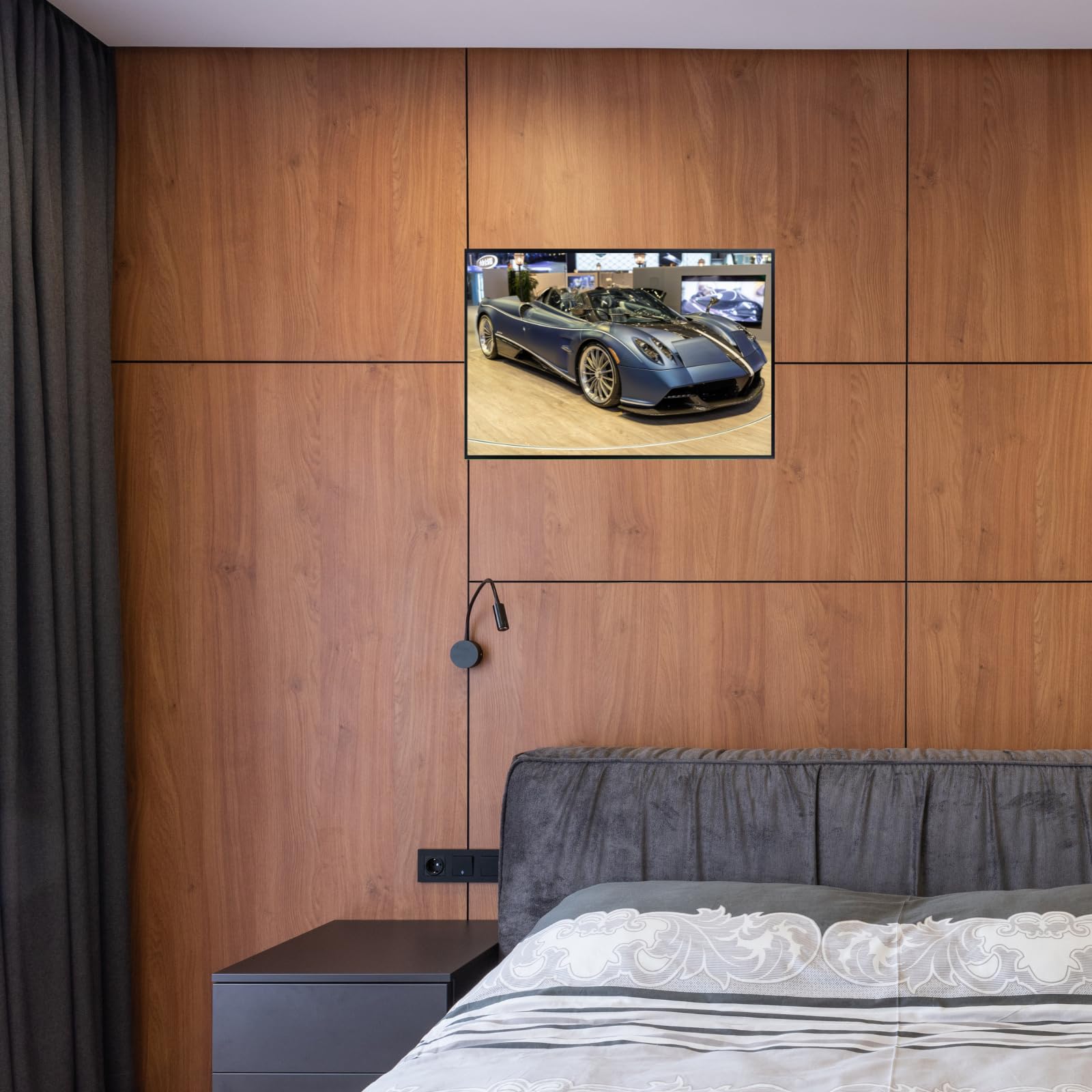 Blessed Posters Pagani Huayra Poster – Exotic Hypercar Wall Art Print for Garage Office Bedroom Living Room Décor – Luxury Car Gift