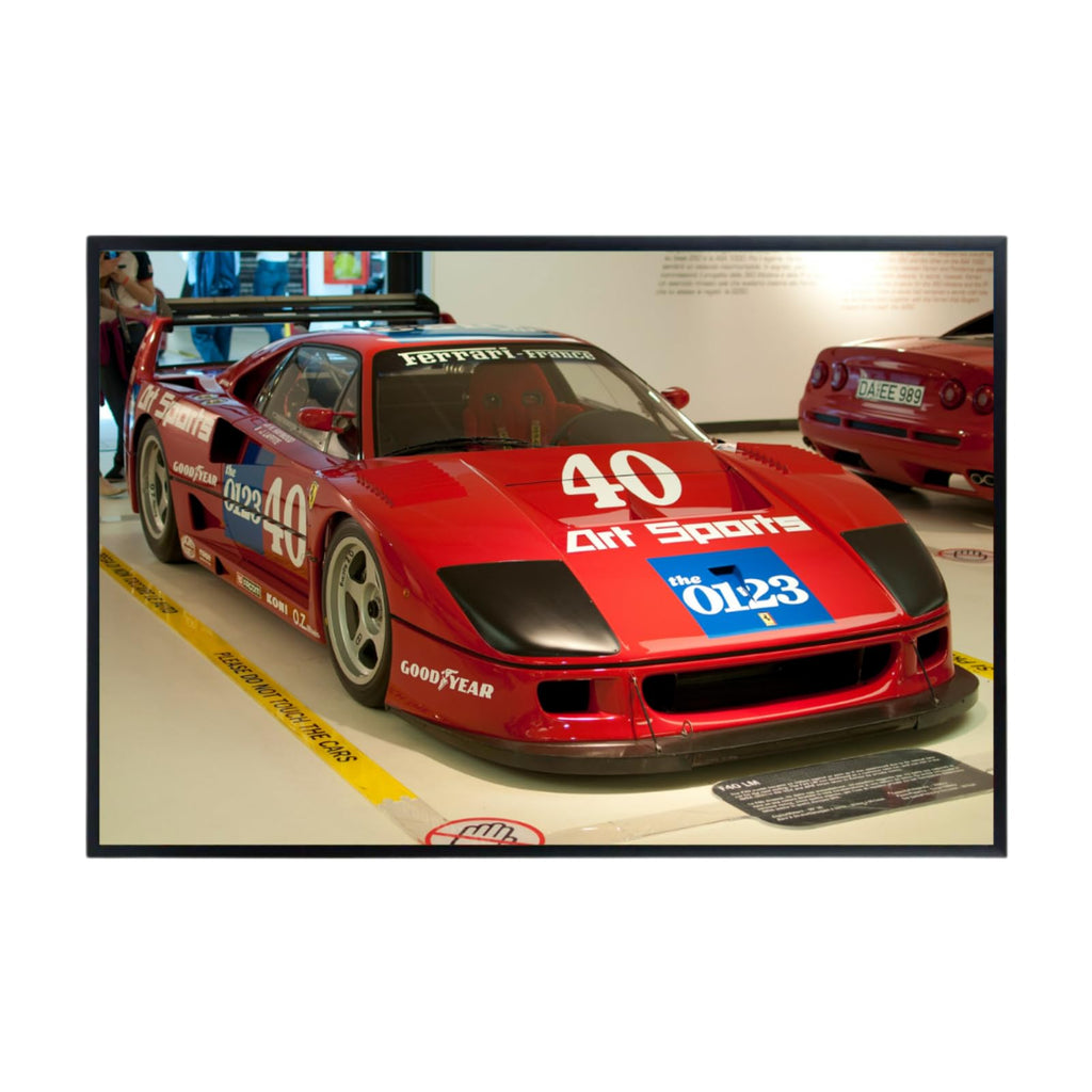 Blessed Posters Ferrari F40 Poster Luxury Classic Hypercar Wall Art Print for Living Room Bedroom Office Garage Décor