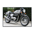 Triumph Thruxton 900 Motorcycle Poster Cafe Racer Print Motorbike Wall Art Decor for Garage, Office, or Man cave