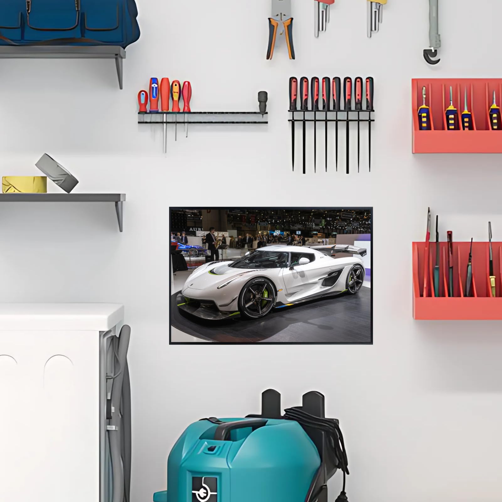 Blessed Posters Koenigsegg Jesko Poster – Luxury Supercar Wall Art Print – Exotic Car Poster for Home Office Garage Décor