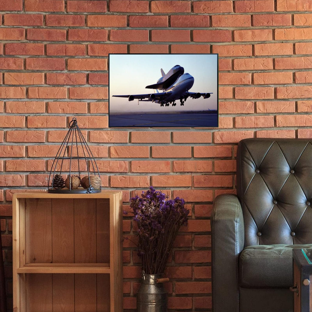Blessed Posters 747 Shuttle Carrier Aircraft No 911 Poster – Galaxy Wall Art Print for Home Office Bedroom Decor – Space Photography Artwork