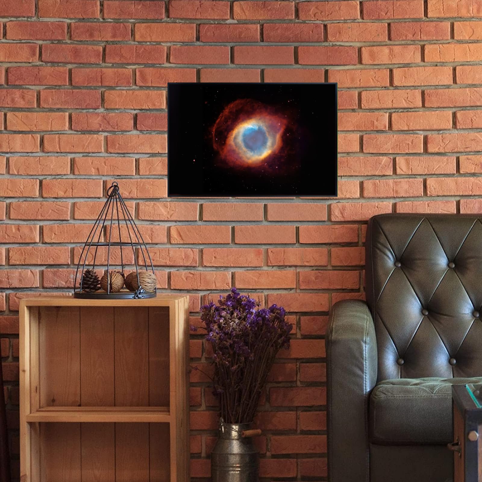 Blessed Posters Helix Nebula Poster – Galaxy Space Wall Art Print – Astronomy Photography Artwork for Bedroom Living Room Home Office Decor