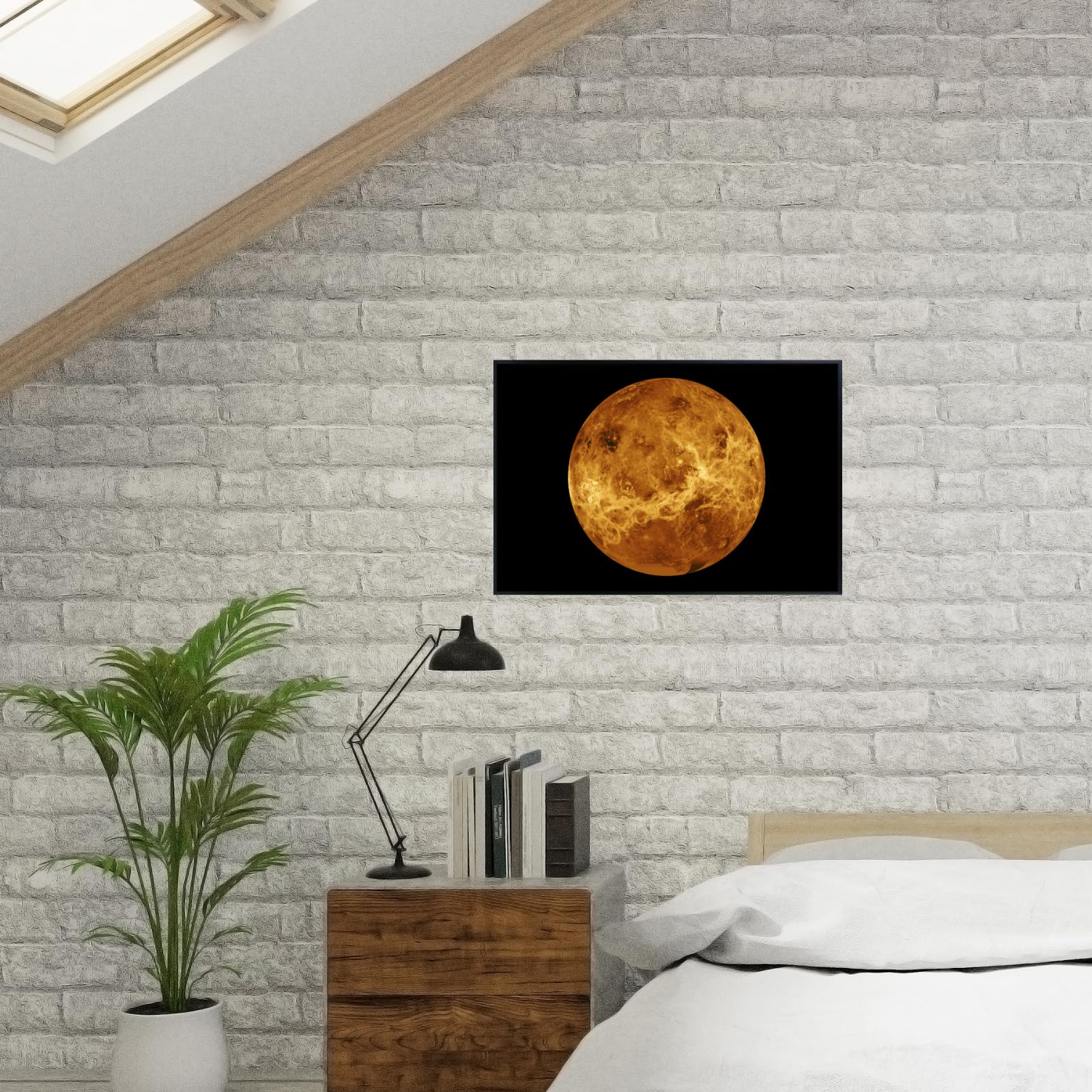Blessed Posters Venus Poster – Night Sky Wall Art Print for Bedroom, Living Room, Office, or Home Decor – Space Astronomy Photography Artwork