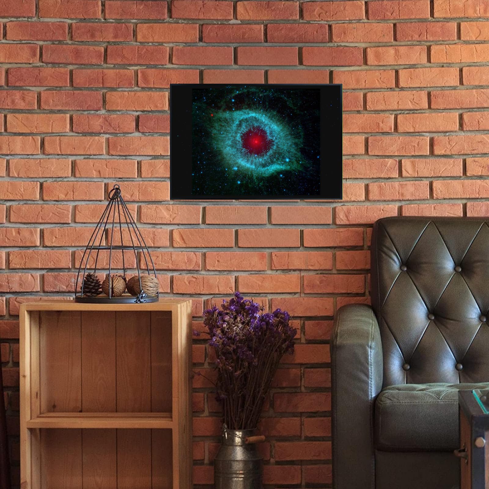 Blessed Posters Helix Nebula Poster – Space Galaxy Wall Art Print – Astronomy Photography Artwork for Bedroom Living Room Home Office Decor