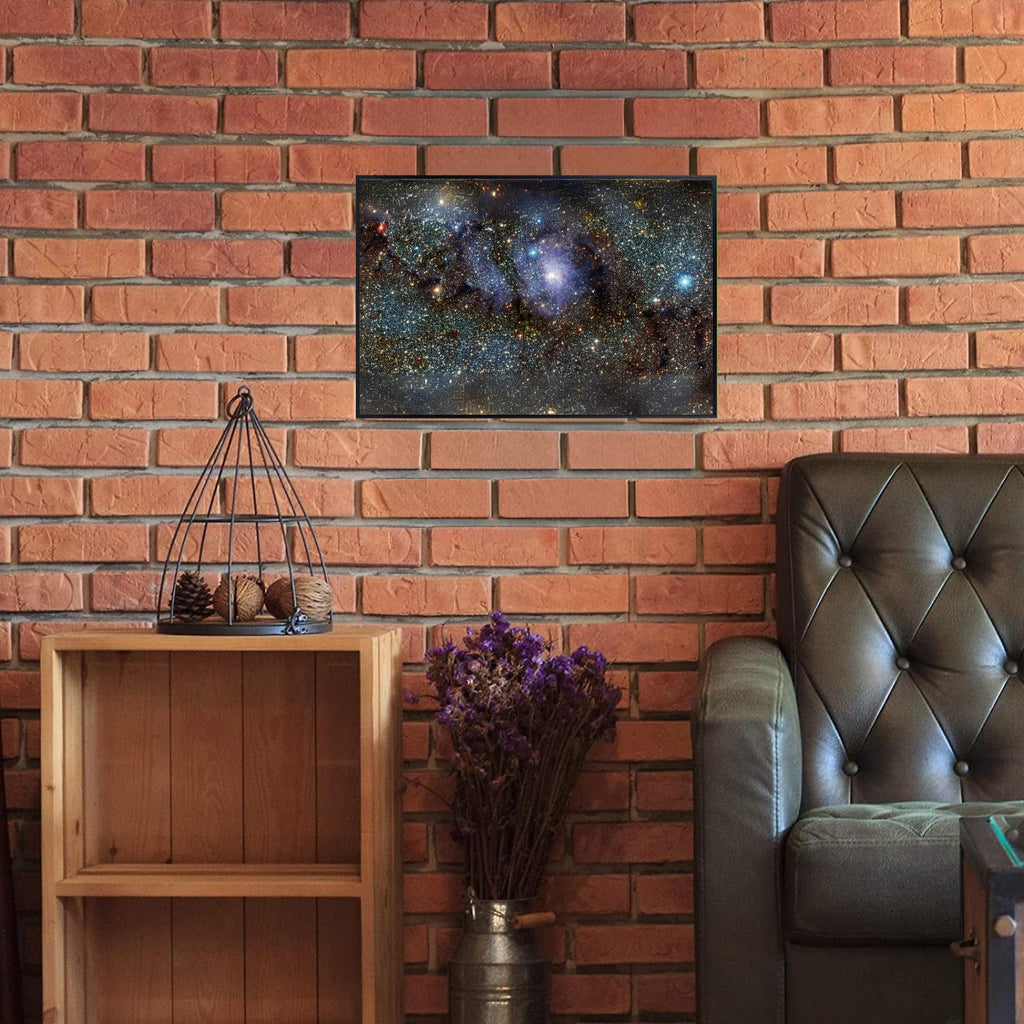 Blessed Posters Lagoon Nebula Wall Art Print – Galaxy Space Poster – Astronomy Night Sky Home Decor for Bedroom Living Room Office
