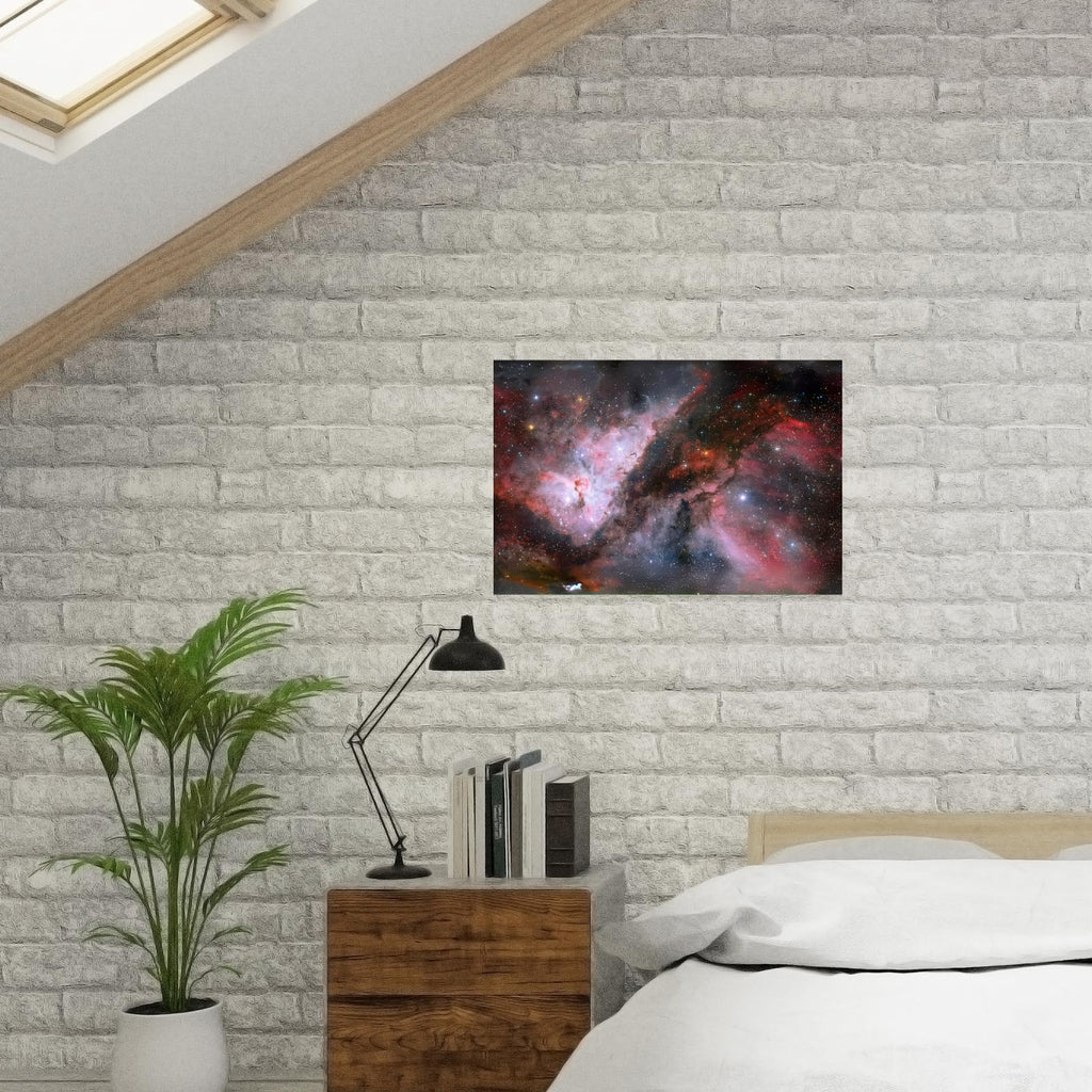 Blessed Posters Carinae Nebula Wall Art Print – Galaxy Space Astronomy Poster – Night Sky Home Decor for Bedroom Living Room Office