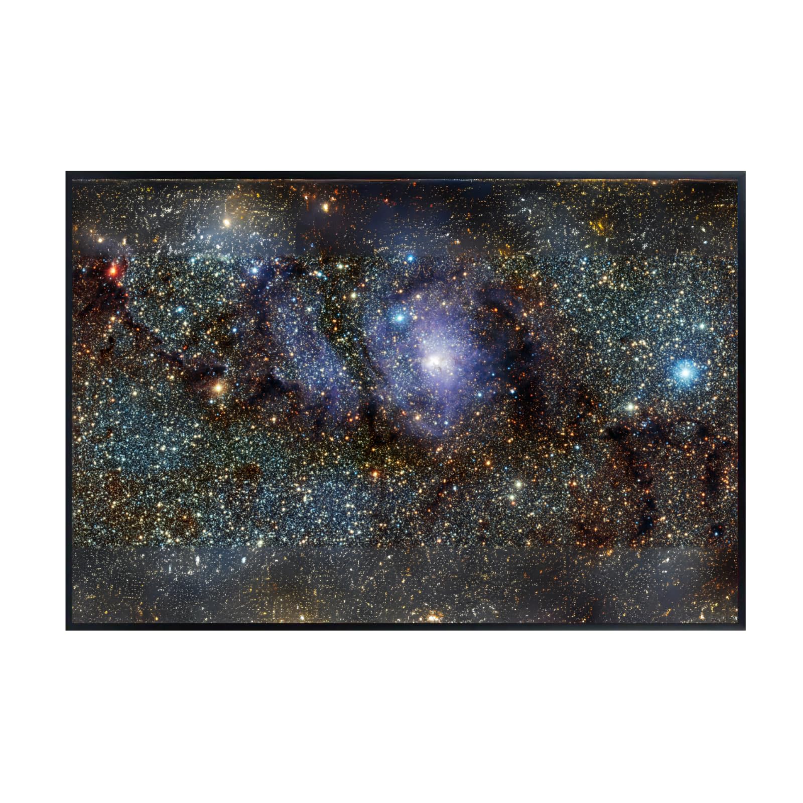 Blessed Posters Lagoon Nebula Wall Art Print – Galaxy Space Poster – Astronomy Night Sky Home Decor for Bedroom Living Room Office