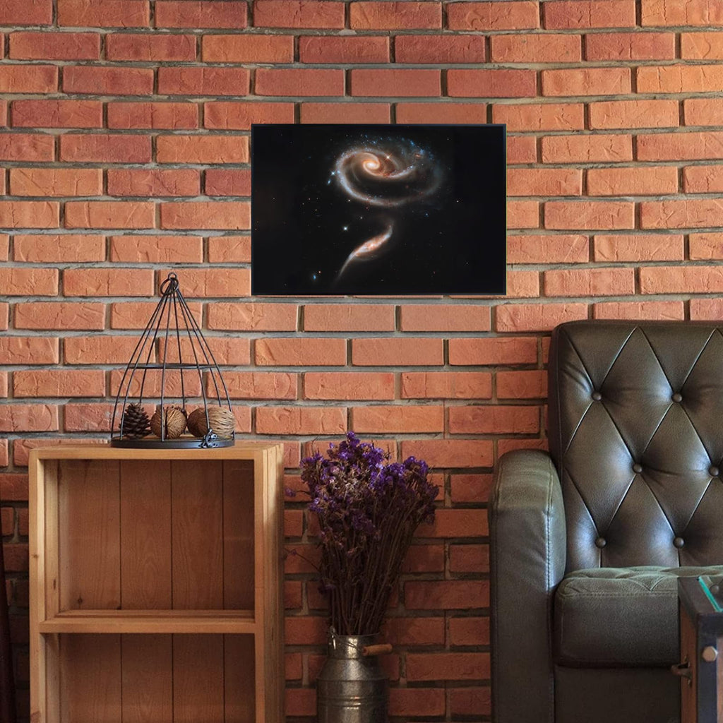 Blessed Posters Spiral Galaxies Wall Art – Space Photography Print Galaxy Night Sky Poster Astronomy Artwork for Bedroom Living Room Home Office Decor
