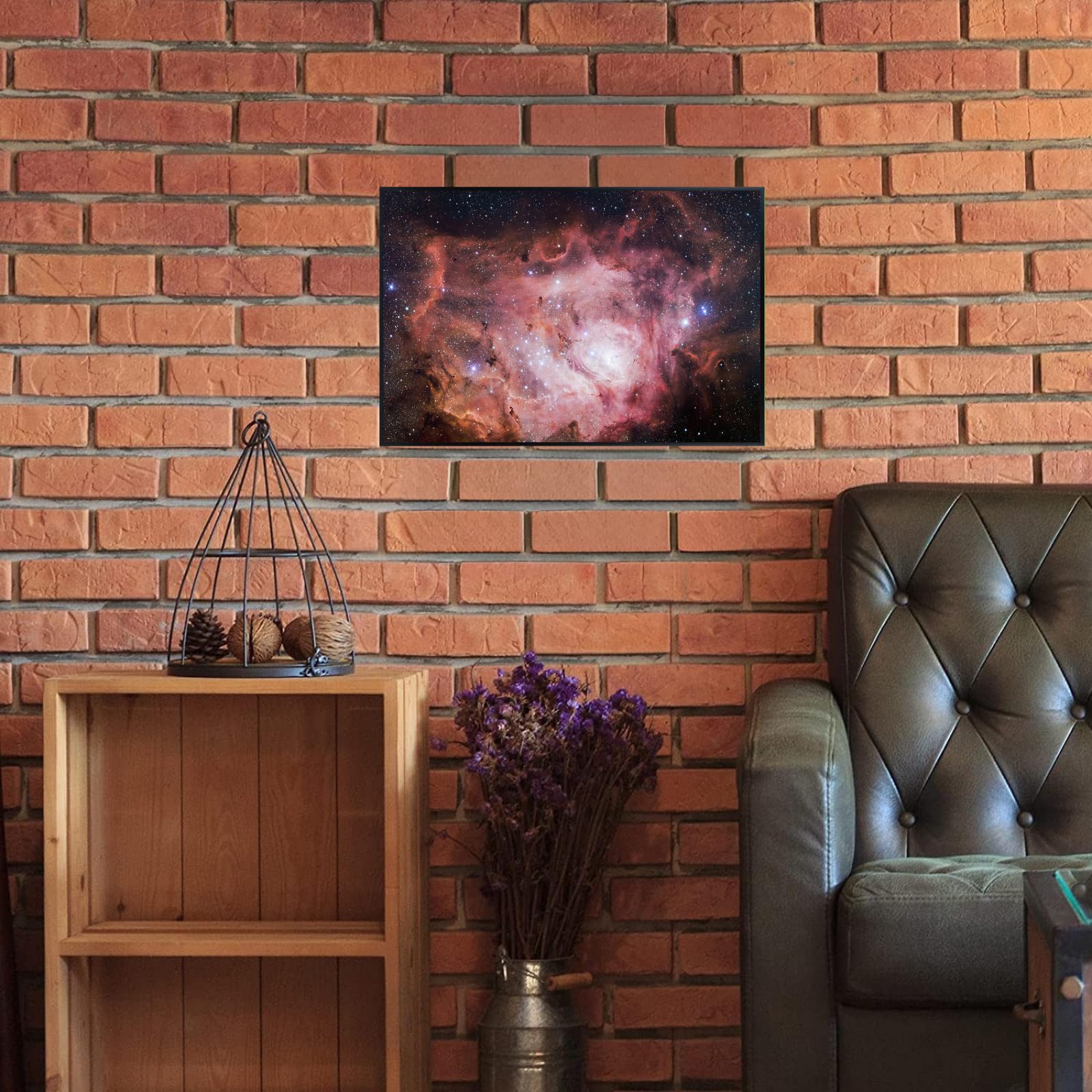 Blessed Posters Lagoon Nebula Poster – Galaxy Night Sky Wall Art Print – Space Astronomy Photography for Bedroom Living Room Home Office Decor