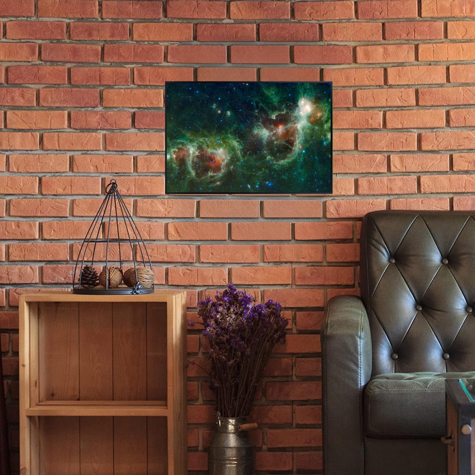 Blessed Posters Heart and Soul Nebula Wall Art Print – Space Galaxy Astronomy Poster – Night Sky Home Decor for Bedroom Living Room Office