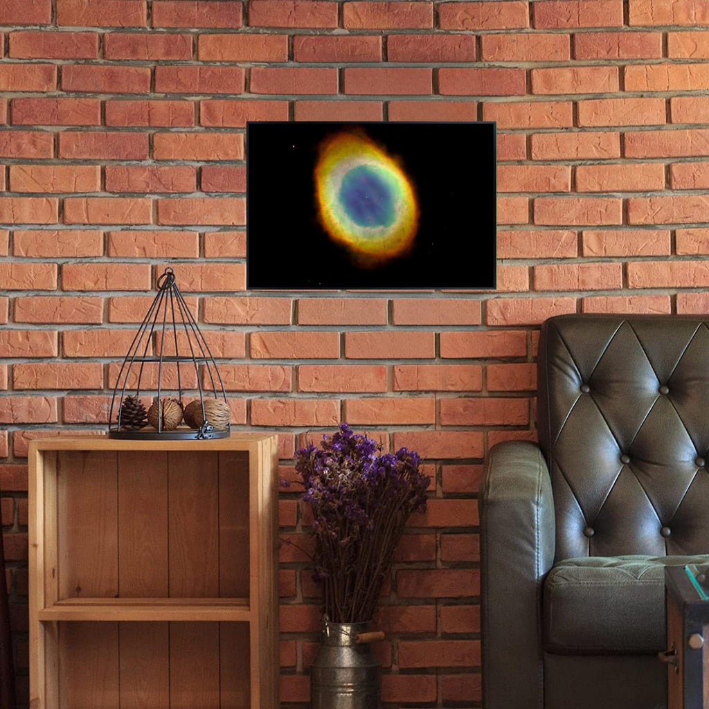 Blessed Posters Ring Nebula Poster – Night Sky Wall Art Print for Home, Bedroom, Living Room, Office – Space and Astronomy Photography Artwork