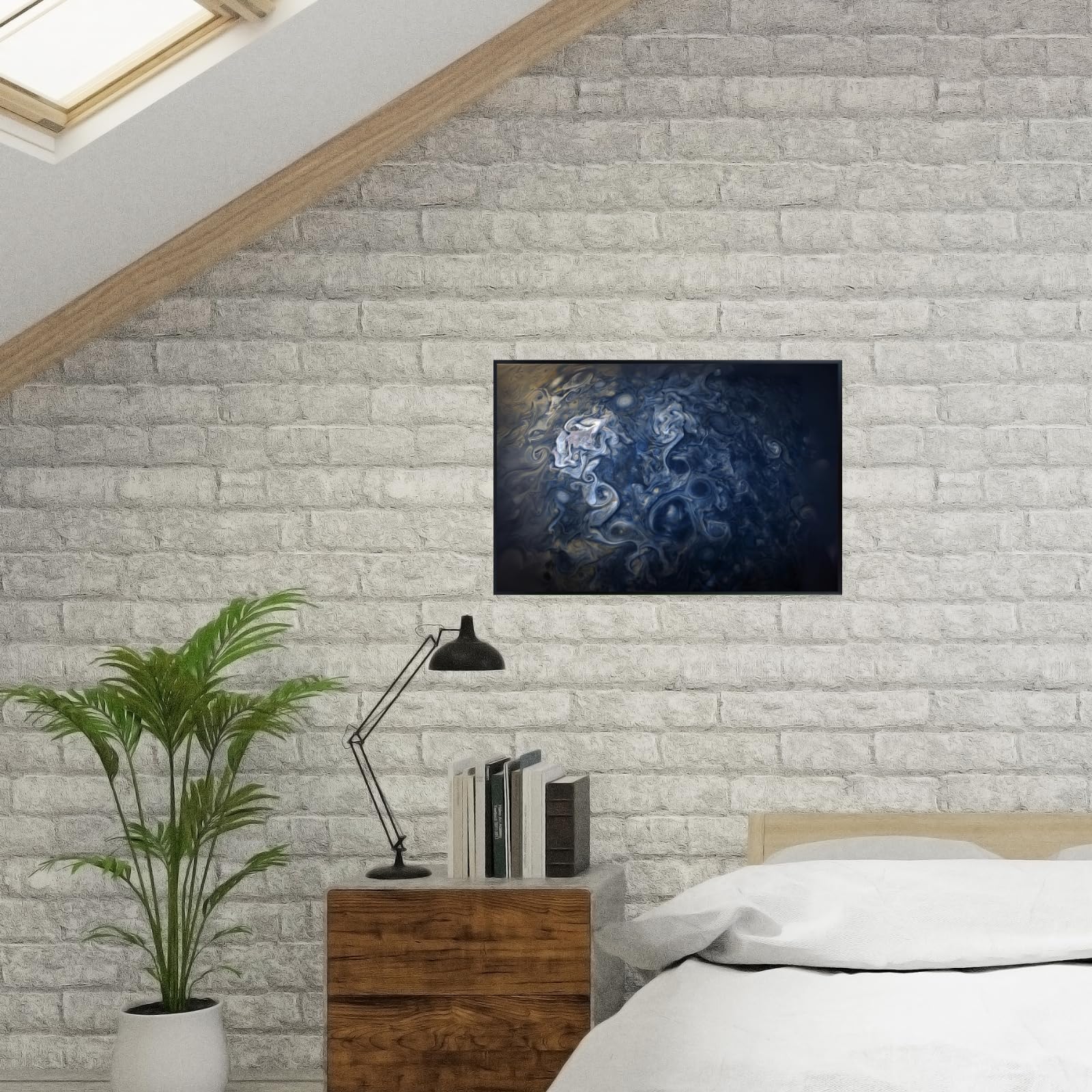 Blessed Posters Victoria Crater Poster – Mars Surface Wall Art Print for Bedroom, Living Room, Office, or Home Decor – Space Astronomy Photography Artwork