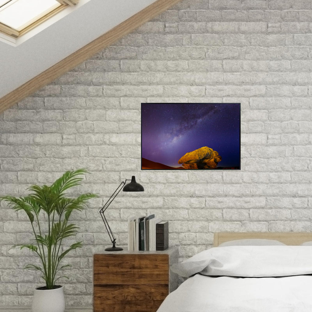 Blessed Posters Milky Way Poster – Galaxy Night Sky Wall Art for Bedroom Living Room Office or Home Decor – Space Astronomy Photography Print