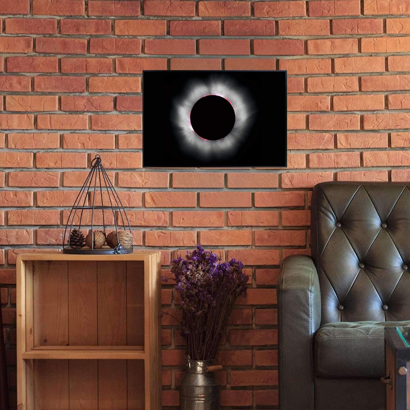 Blessed Posters Solar Eclipse Poster – Space Wall Art for Bedroom Living Room Office or Home Decor – Astronomy Night Sky Print