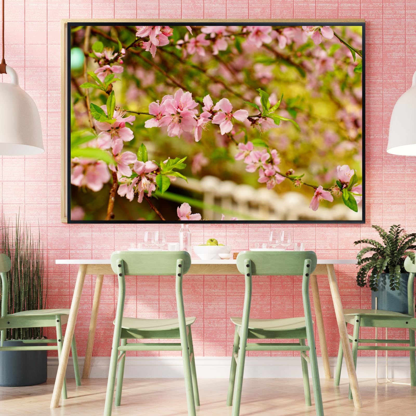 Flowering Cherry Tree Wall Art Poster – Botanical Bloom Print for Home Decor, Nature Art for Living Room, Bedroom, or Office – Elegant Floral Art Print