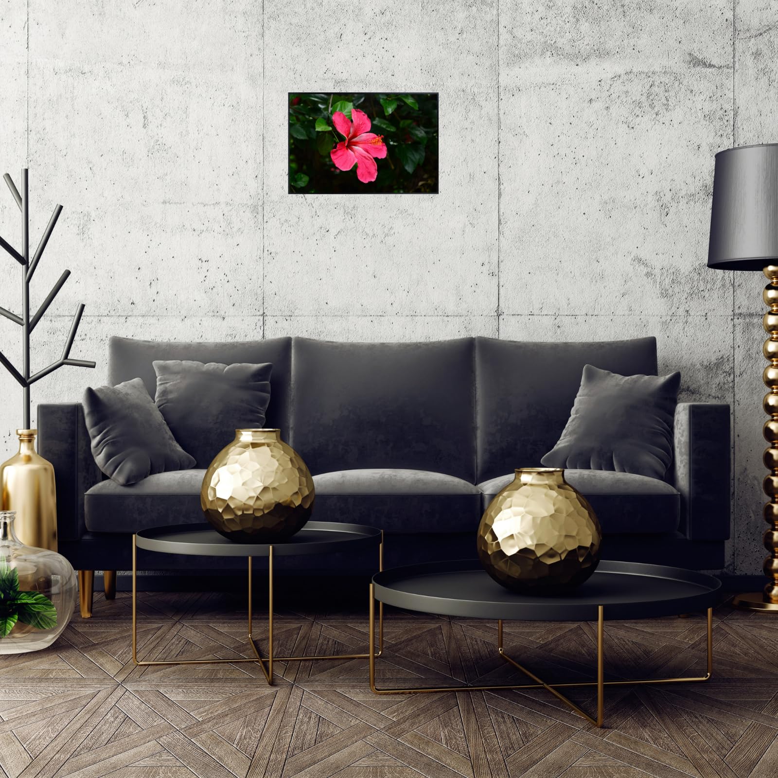Hibiscus Flower Poster – Botanical Wall Art Print for Home Decor, Living Room, Bedroom, or Office – Elegant Floral Nature Artwork