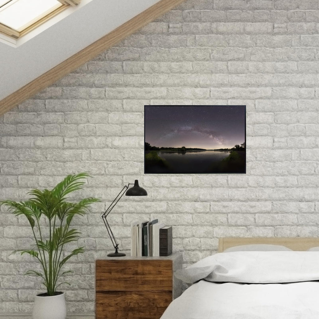 Blessed Posters Milky Way Panorama Wall Art – Galaxy Night Sky Poster for Bedroom, Living Room, Office, or Home Decor – Space Astronomy Photography Print