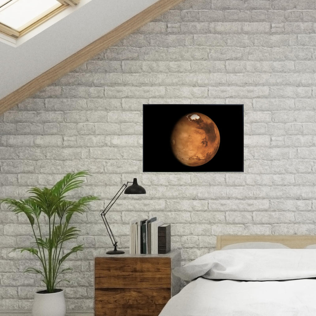 Blessed Posters Planet Mars Poster – Night Sky Wall Art Print for Home Bedroom Office Decor – Space Astronomy Artwork