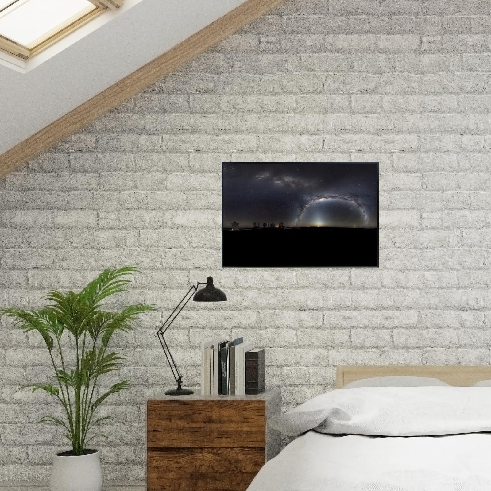 Blessed Posters Milky Way Poster – Night Sky Wall Art for Bedroom Living Room Office or Home Decor – Space Astronomy Print